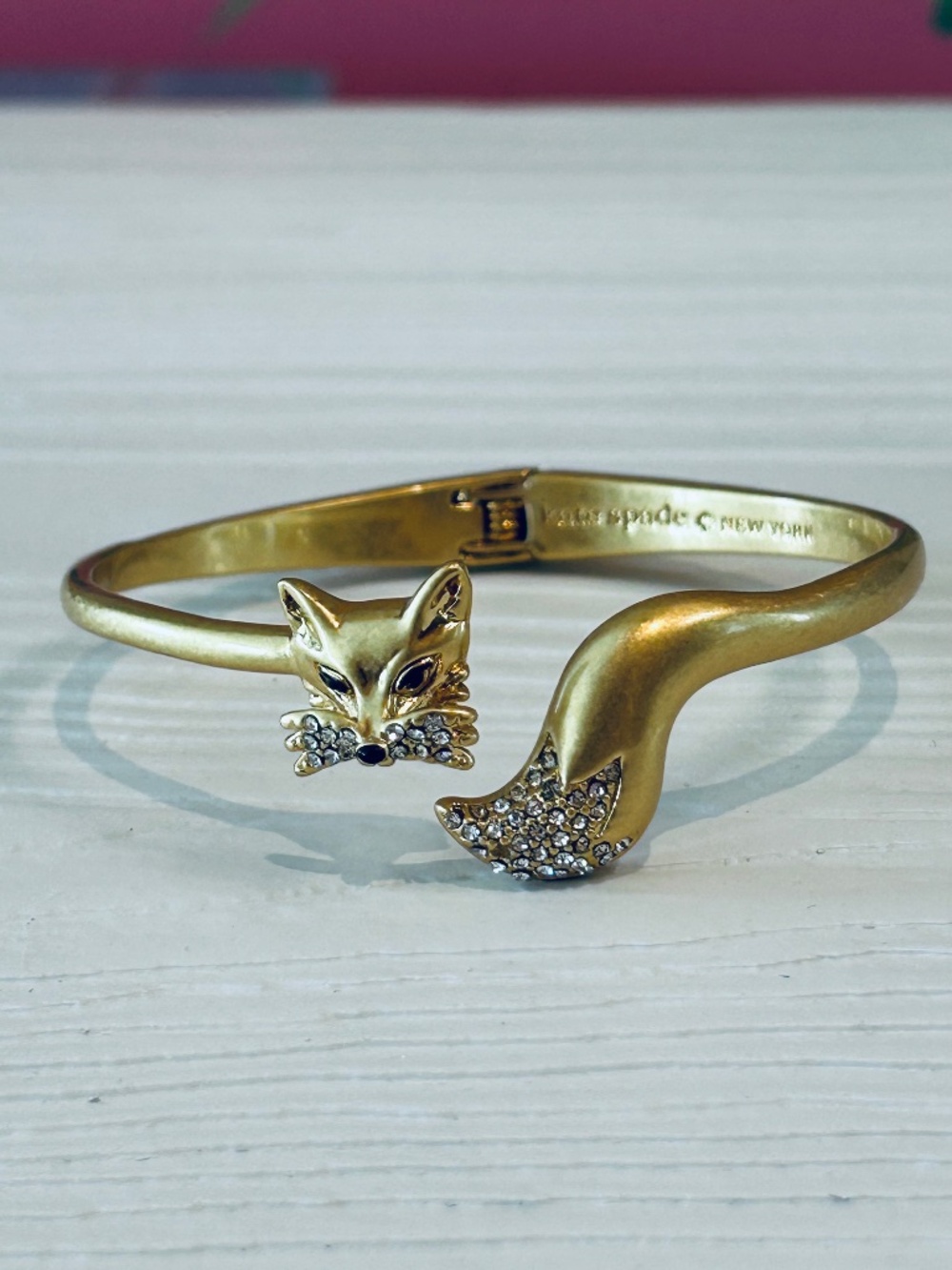 Kate Spade New York "So Foxy" Hinged Cuff Bracelet